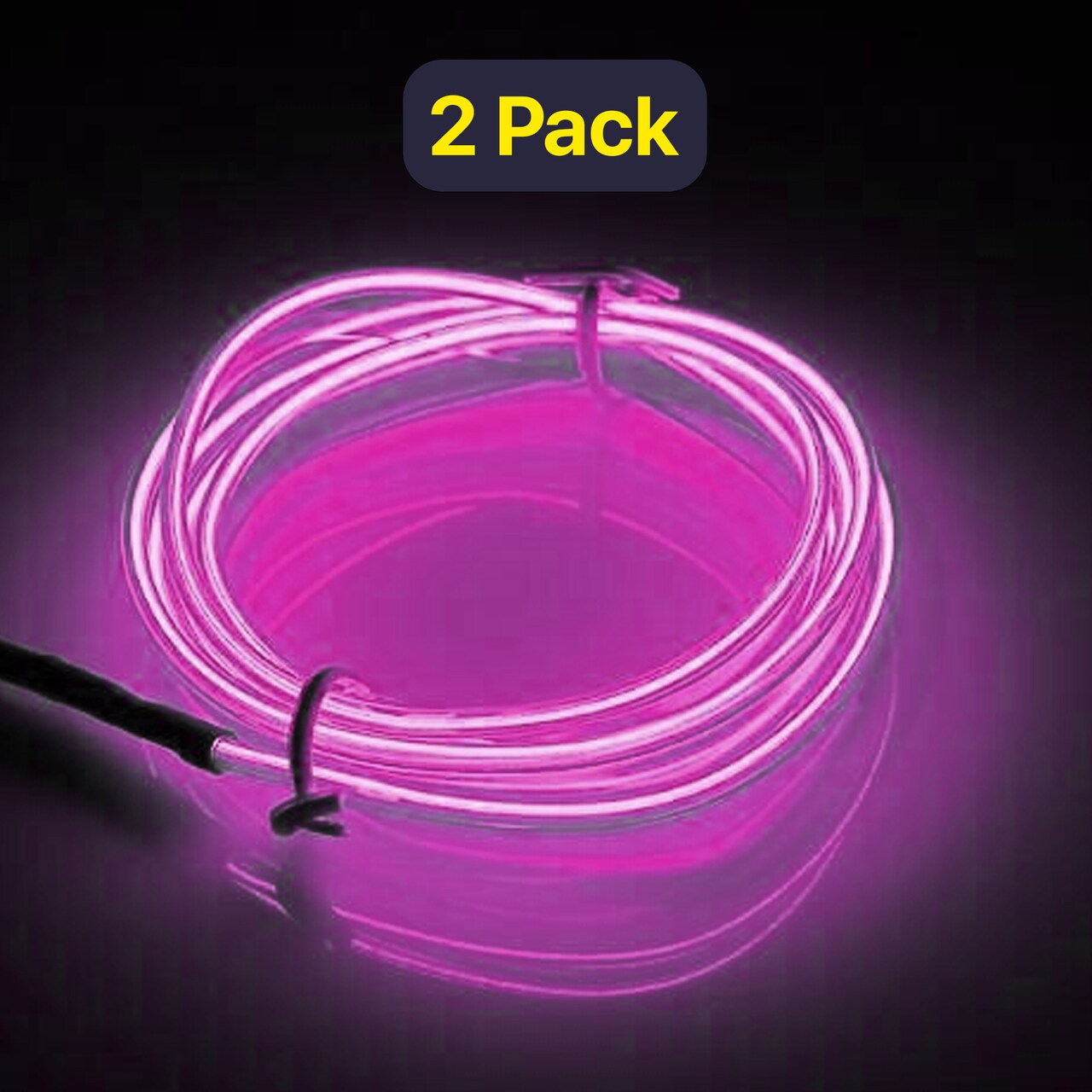 Neon Party Wire Light — 9' Flexible, Battery Operated for Halloween & Night Safety
